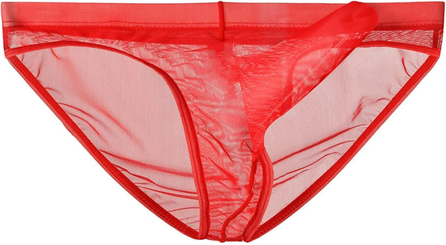 Tanga de ropa Interior Sexy Crotchless Panties for Men Lace Underwear Briefs Briefs Hombre Ropa Interior Deportiva