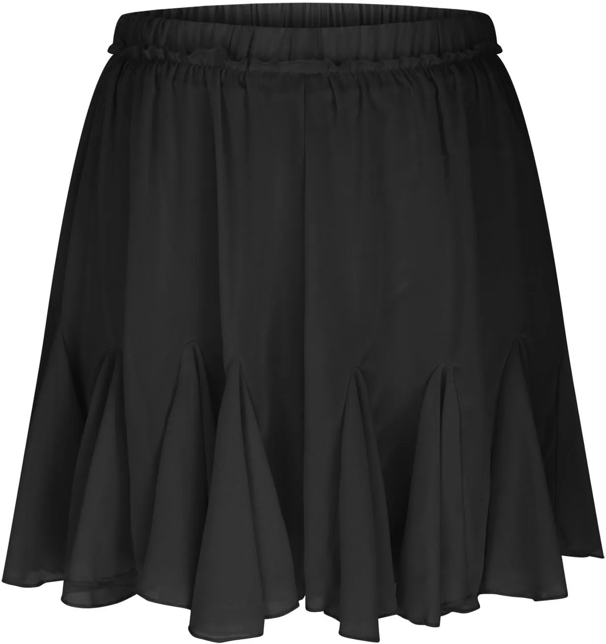 TANGNADE Women Flowy Skirt Summer Dressy Casual Boho Ruffle Mini Skirts Pleated High Waist Cute Skorts Trendy Clothes