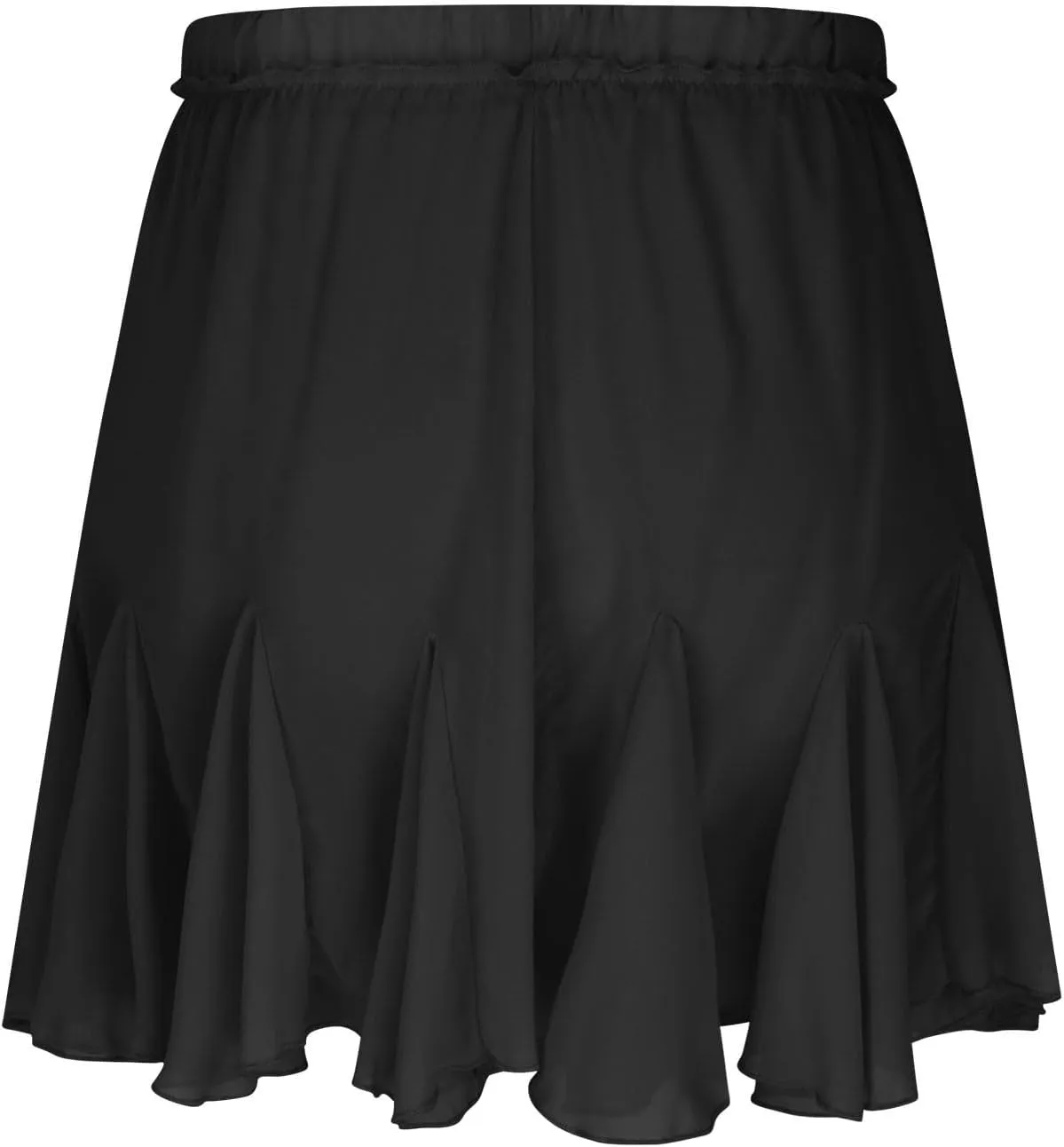 TANGNADE Women Flowy Skirt Summer Dressy Casual Boho Ruffle Mini Skirts Pleated High Waist Cute Skorts Trendy Clothes
