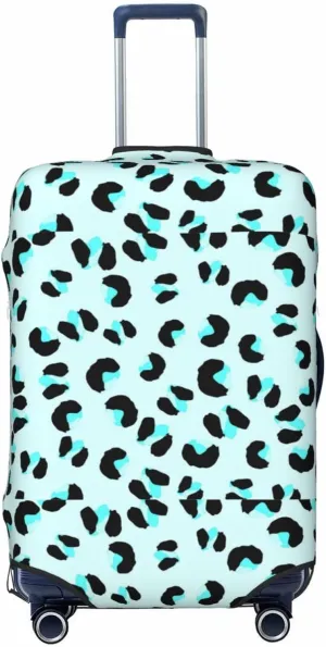 Travel Luggage Cover Suitcase Elastic Washable Leopard Print Animal Skin Suitcase Protector Bag,Spandex With Zipper Closure Baggage Covers,Large