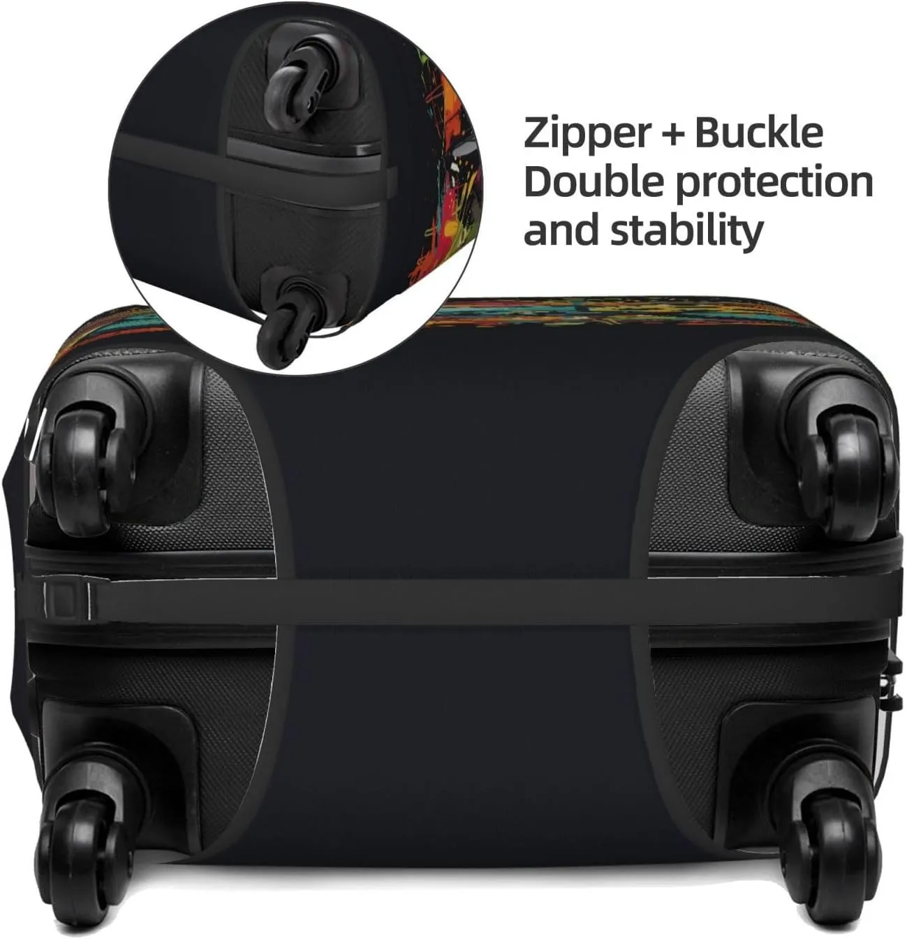 Travel Luggage Cover Suitcase Elastic Washable Stretch Game Pad Gaming Controller Gamer Suitcase Protector Bag,Anti-Scratch Spandex Double-Sided Baggage Covers For Wheeled Suitcase Kid Adult
