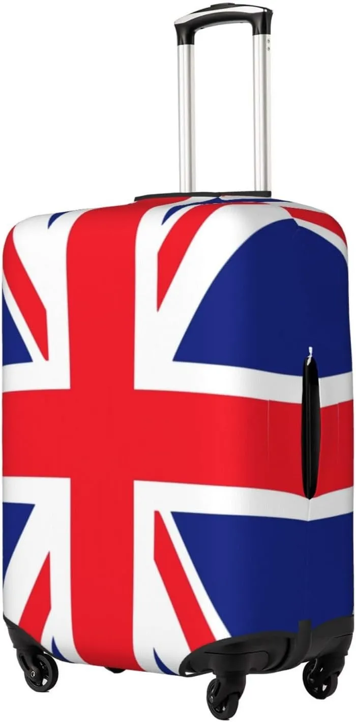 Travel Luggage Cover,British Flag Suitcase Protector Protector Elastic Anti-Scratch Washable, Suitcase Cover For Wheeled Suitcase Kid Adult Travel Baggage Accessories,Small