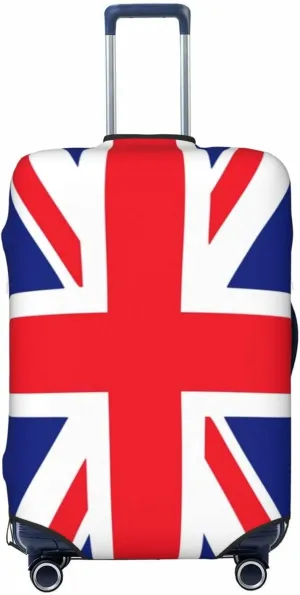 Travel Luggage Cover,British Flag Suitcase Protector Protector Elastic Anti-Scratch Washable, Suitcase Cover For Wheeled Suitcase Kid Adult Travel Baggage Accessories,Small