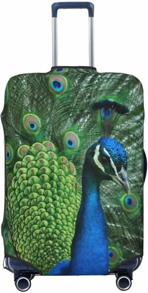 Travel Luggage Cover,Peacock Suitcase Protector Protector Spandex Anti-Scratch Washable, Suitcase Cover For Wheeled Suitcase Kid Adult Travel Baggage Accessories,Large