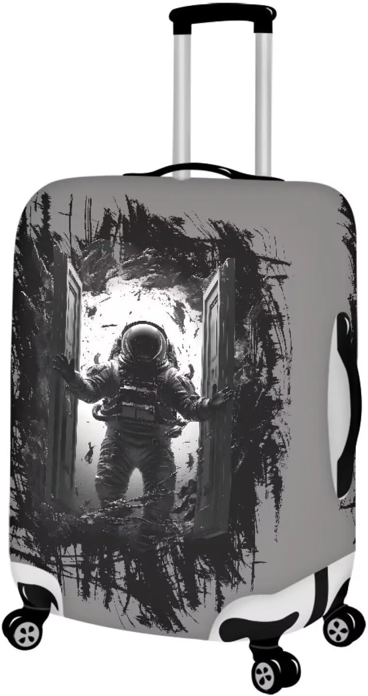 Uasibuni Cool Astronauts Pattern Luggage Cover Protector for Men & Boys Travel Luggage Cover Cute Luggage Protector Suitcase Cover