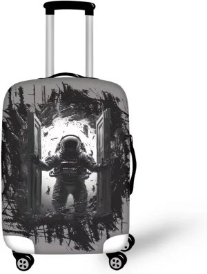 Uasibuni Cool Astronauts Pattern Luggage Cover Protector for Men & Boys Travel Luggage Cover Cute Luggage Protector Suitcase Cover