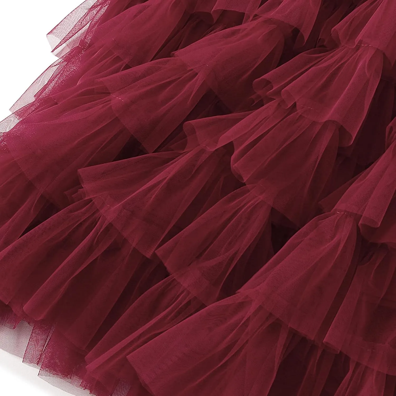 Women Mesh Tutu Maxi Skirts Sequin Glitter Layered Elastic High Waist A-Line Swing Skirts Y2k Party Streetwear