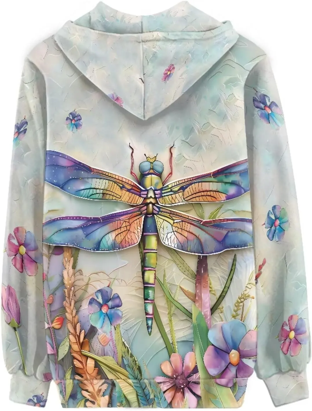 Women's Fall Full Zip Up Hoodie Long Sleeve Oversized Hooded Sweatshirts Pockets Jacket Coat