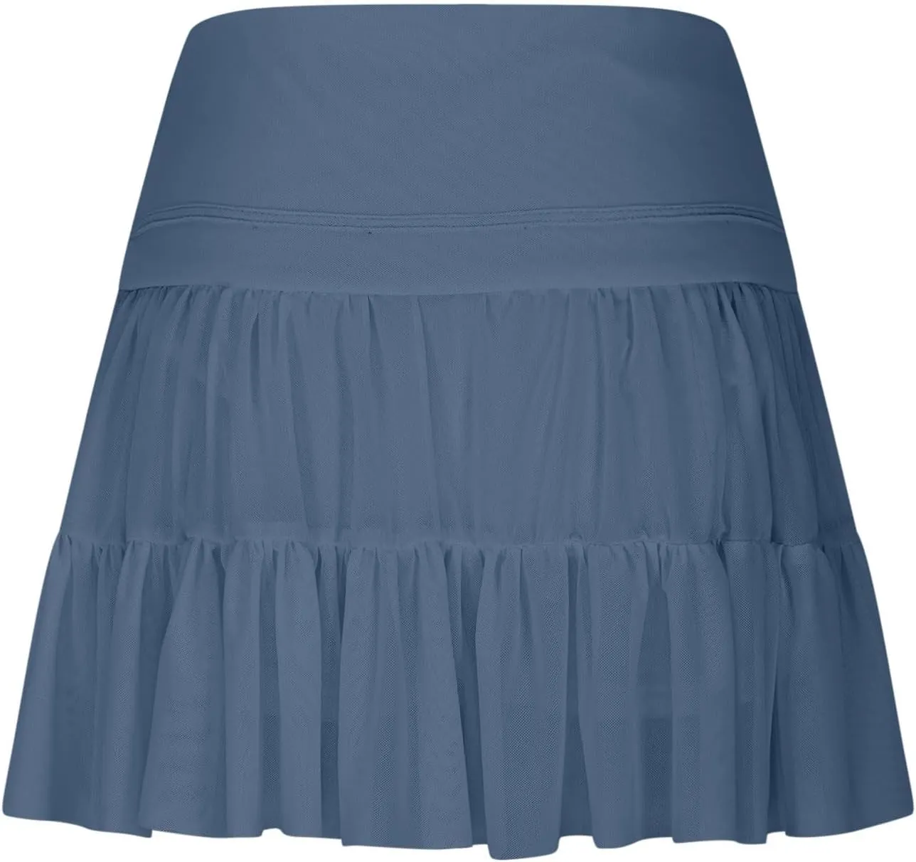 Womens Mini Skirt Flowy Pleated High Waisted Skort Ruffle Tennis Skirts Athletic Skater Golf Skirts with Shorts Pockets