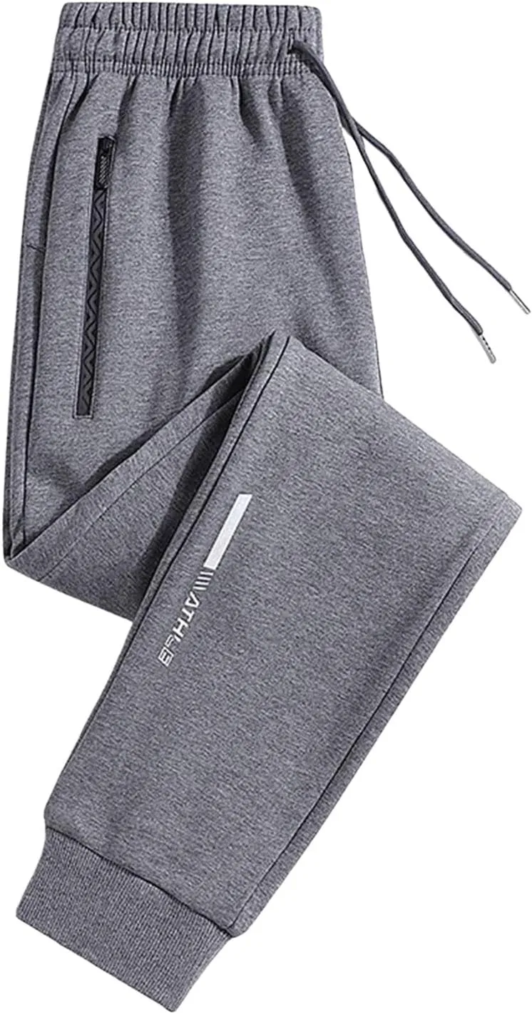 Women's Plus Size Sweatpants Elastic High Waist Baggy Casual Joggers Pants with Pockets Athletic Lounge Trousers