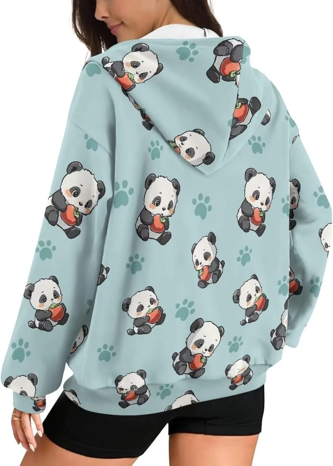 Womens Zip Up Hoodies Oversized Long Sleeve Sweatshirt Lightweight Fashion Y2K Hoodie Jacket with Pockets Size S-2XL