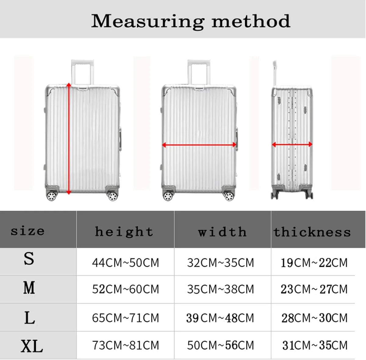 WUJIAONIAO Travel Luggage Cover Spandex Suitcase Protector Washable Baggage Covers (S (for 18-20 inch luggage), Beach surfing)