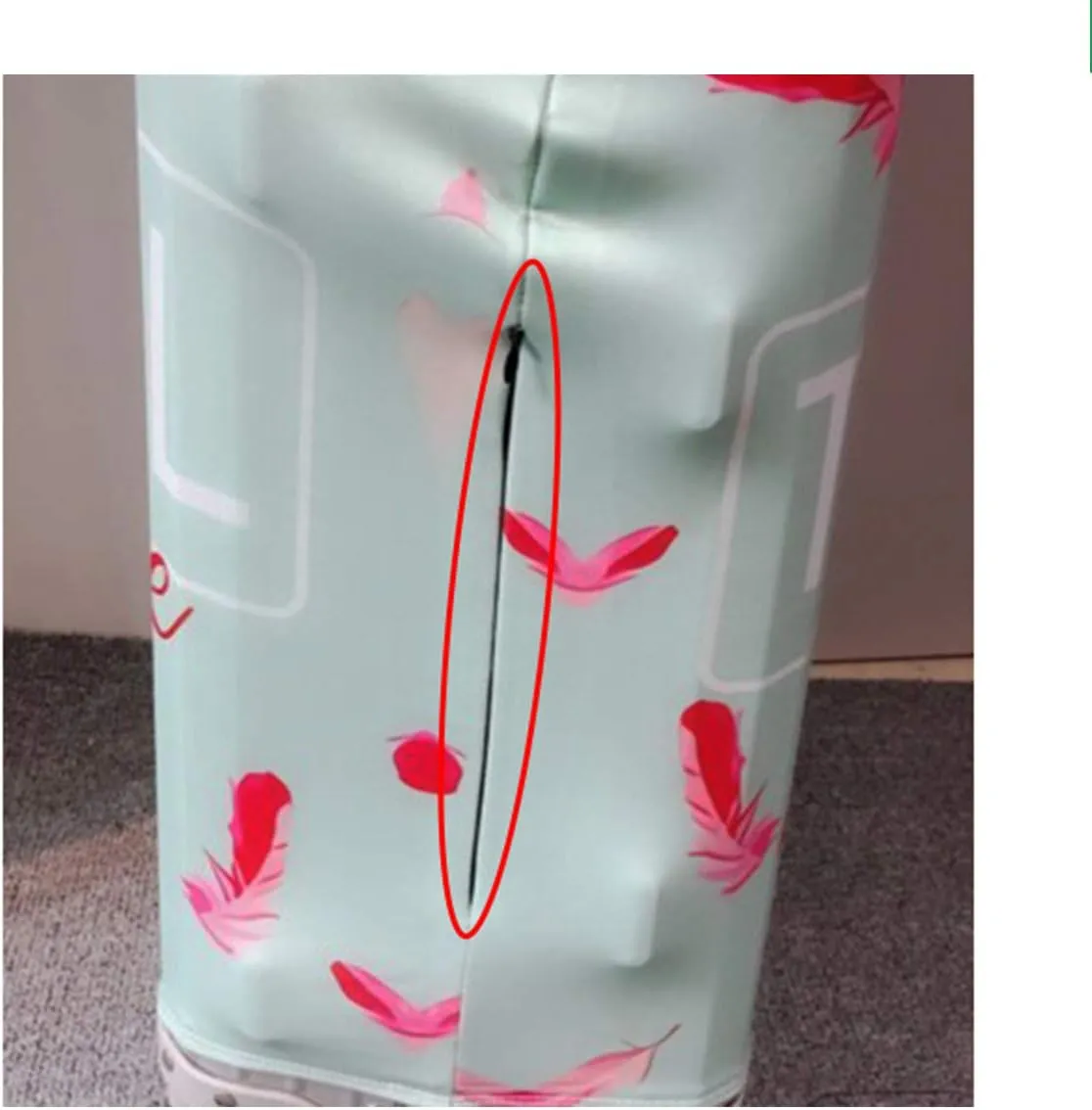 WUJIAONIAO Travel Luggage Cover Spandex Suitcase Protector Washable Baggage Covers (S (for 18-20 inch luggage), Beach surfing)