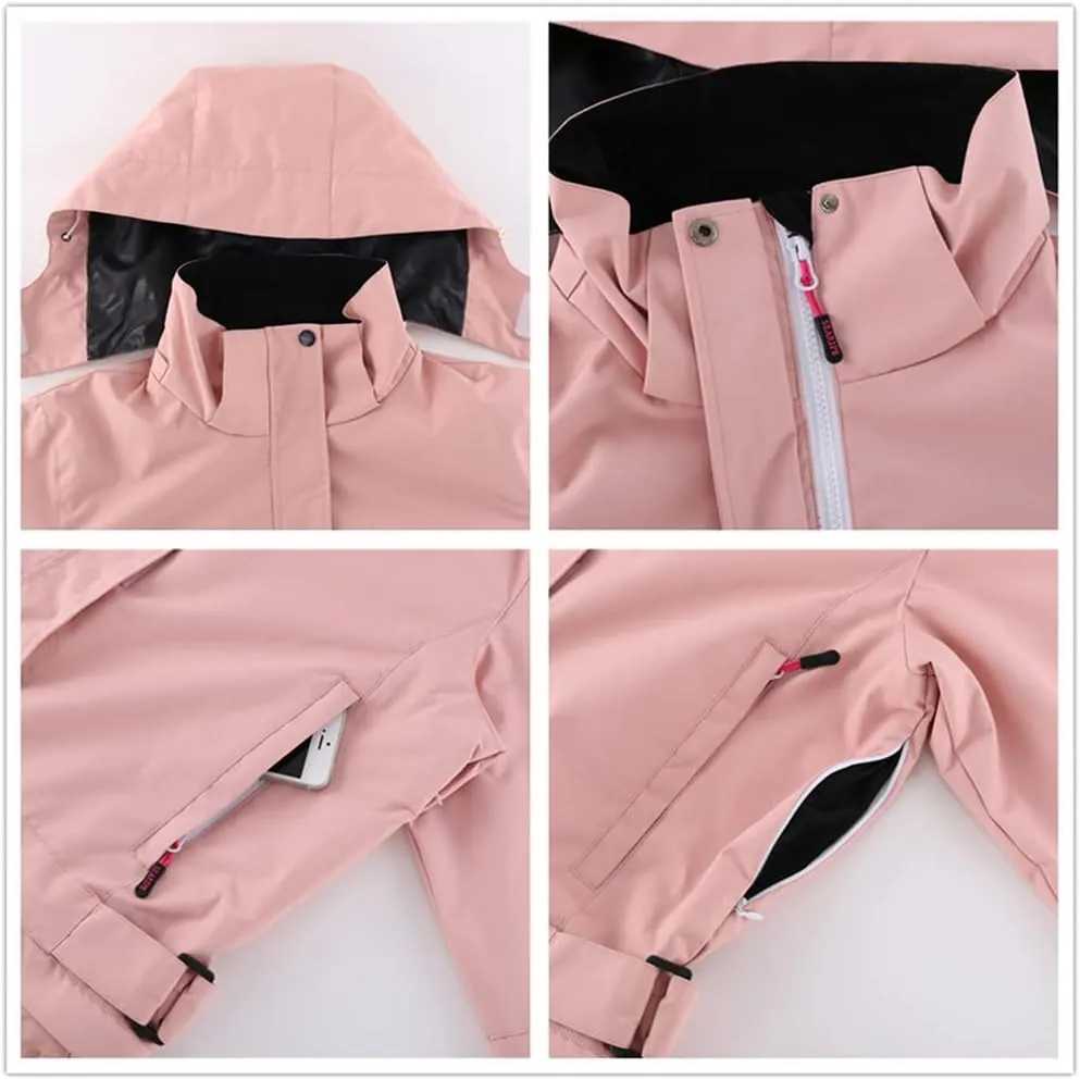 YEEFINE Women's Ski Suit One Piece Snowsuits Jumpsuits Winter Waterproof Snowboard Suits