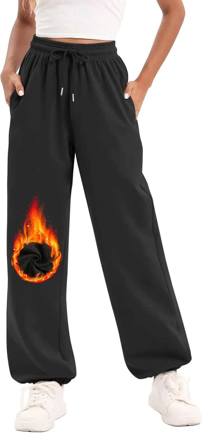 YLDUJ AMUM Women's Sweatpants Casual Drawstring Sweat Pants Workout Athletic Joggers with Pockets