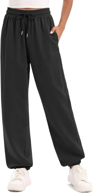 YLDUJ AMUM Women's Sweatpants Casual Drawstring Sweat Pants Workout Athletic Joggers with Pockets