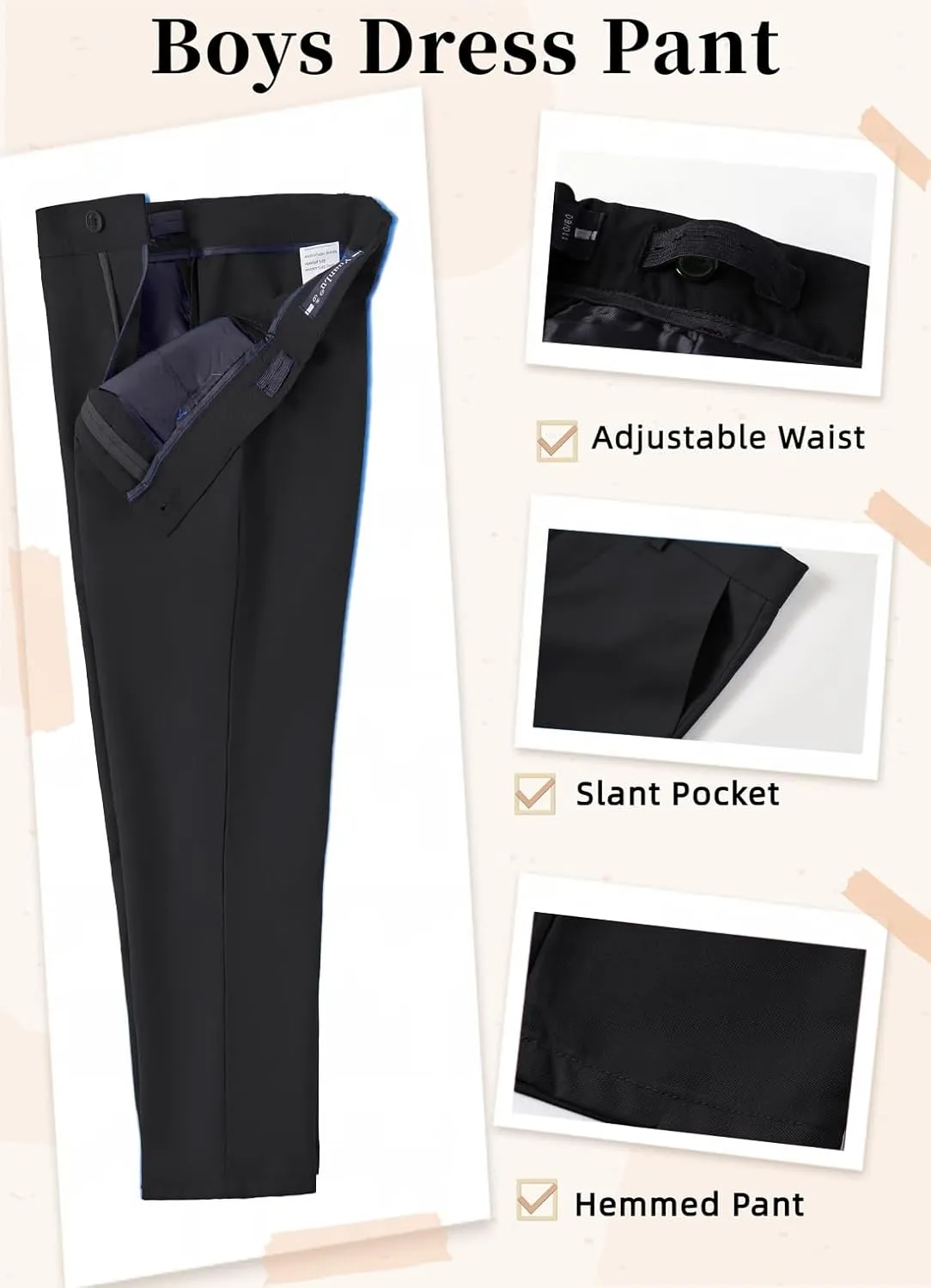 YuanLu Boys Suit Homecoming Dresses for Kids Ring Bearer Outfit Suits Tuxedo Formal Vest and Pants Suit Set